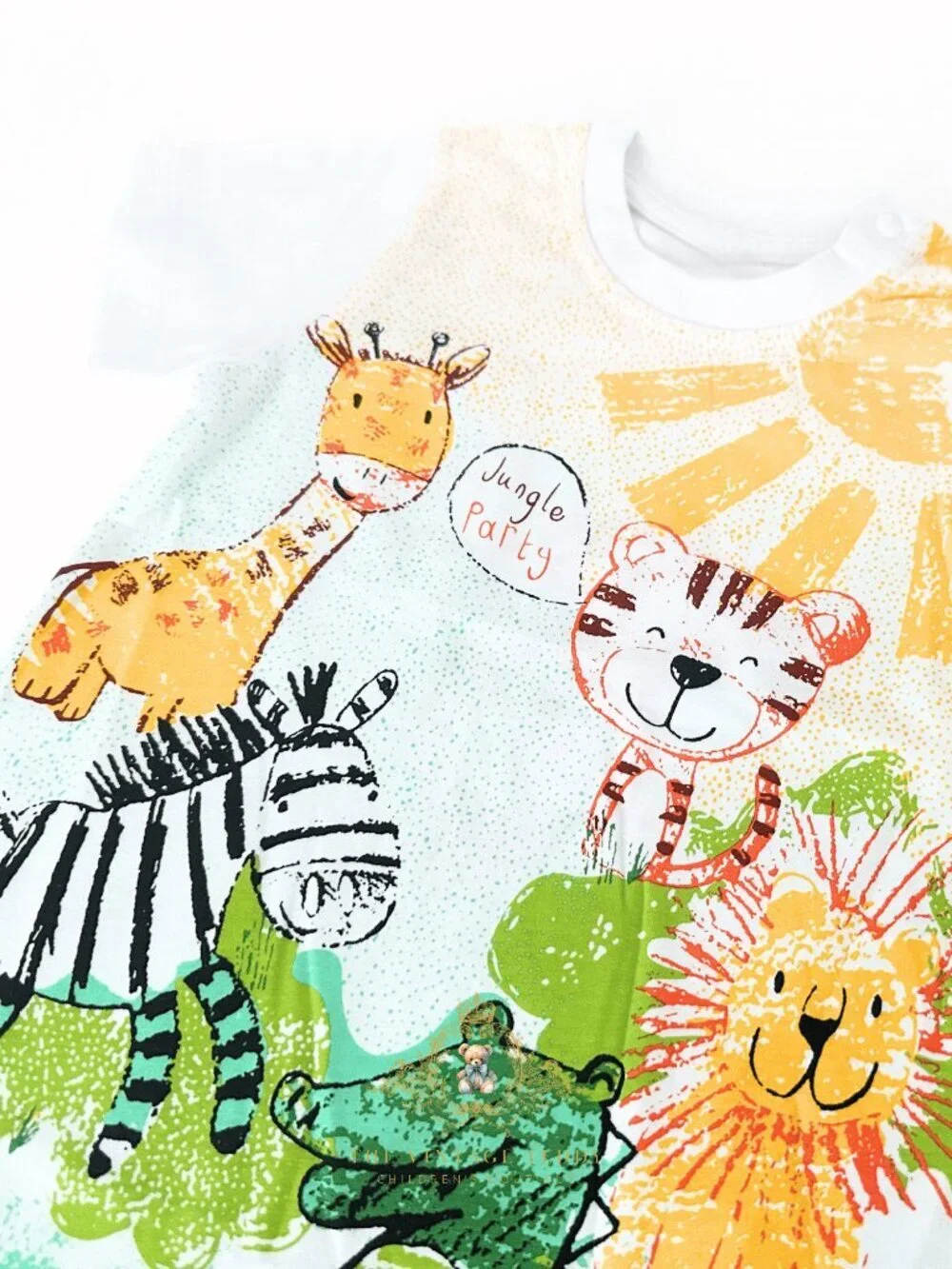 NWT Adorable Kids One-piece Sleep N' Play Romper Fun Lets Jungle Party! 3-6M